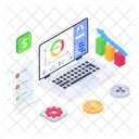 Análisis de datos en línea  Icono