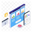 Análisis de datos en línea  Icono