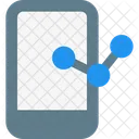 Analisis Movil Analisis En Linea Crecimiento En Linea Icono