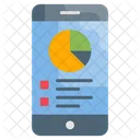 Movil Analisis Datos En Linea Icono