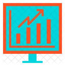 Ordinateur Stock Croissance Icône