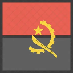 Angola Flag Icono