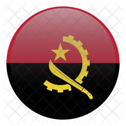 Angola Flag Ícone