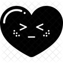 Set Dark Heart Emoji Icon アイコン