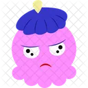 Angry Pink Cartoon  Icon