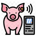 Livestock Tracking Iot Pig Monitoring Animal Id Animal Identification Livestock Technology Icon