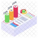 Data Visualization Business Reporting Annual Reports Icon