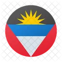 Flagge von Antigua und Barbuda  Symbol