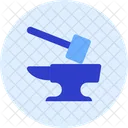 Anvil Hammer Blacksmith Icon