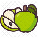 Apfel Obst Vegan Symbol