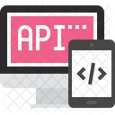 API、アプリケーション、コーディング アイコン