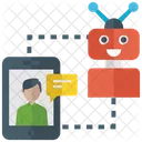 Aplicacion De Chatbot Aplicacion De Textbot Chatbot Icono