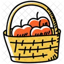 Fruit Basket Apple Basket Apple Bucket Icon