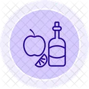 Apple Cider Jug Line Icon Icon