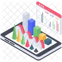 Analyse Dapplications Analyse De Donnees Infographie Icône