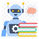 Aprendizaje Profundo Aprendizaje De Robots Robot Educativo Icono