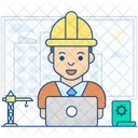 Architect Draughtsman Engineer Icon