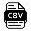 Archivo De Base De Datos Valores Separados Por Comas Csv Icono