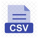 Csv Archivo Extension Icono