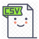 Archivo Csv Csv Documento Icono