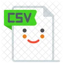 Archivo Csv Csv Documento Icono