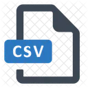 Csv Archivo Formato Icono