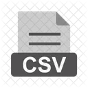 Csv Archivo Extension Icono