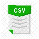 Archivo Csv Documento Icono