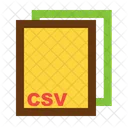 Csv Ile Formato Icono