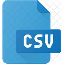 Csv Extension Archivo Icono