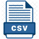 Csv Archivo Formatos Icono