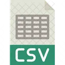 Archivo CSV  Icono