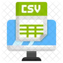 Archivo csv  Icono