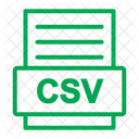 Archivo CSV  Icono