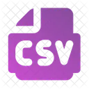 Archivo Csv Icono