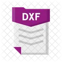 Archivo Dxf Documento Icono