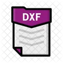 Archivo Dxf Documento Icono