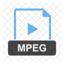 MPEG Archivo Extension Icono