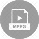 MPEG Archivo Extension Icono