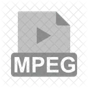 MPEG Archivo Extension Icono