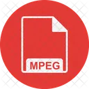 MPEG Archivo Extension Icono