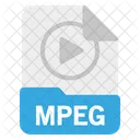 Archivo Mpeg Formato Icono