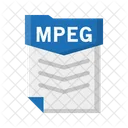 Archivo Mpeg Documento Icono