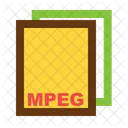 Mpeg Ile Formato Icono