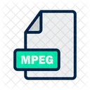 Mpeg Archivo Formato Icono