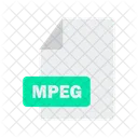 Mpeg Archivo Formato Icono