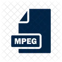 Mpeg Archivo Formato Icono