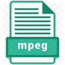 MPEG Archivo Formato Icono