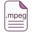 MPEG Archivo Documento Icono