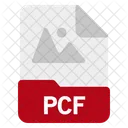 Pcf Archivo Formato Icono